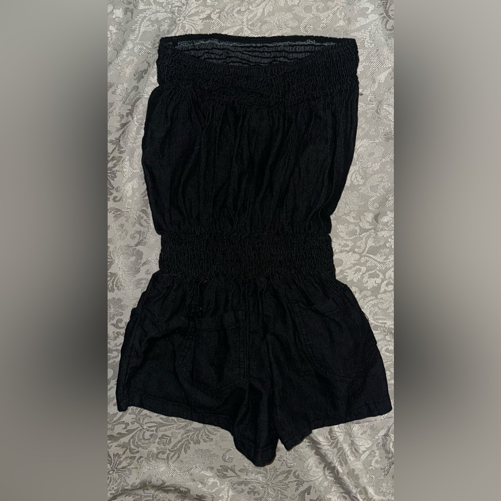 Womens Size Medium Gold Drama One Piece Jumpsuit